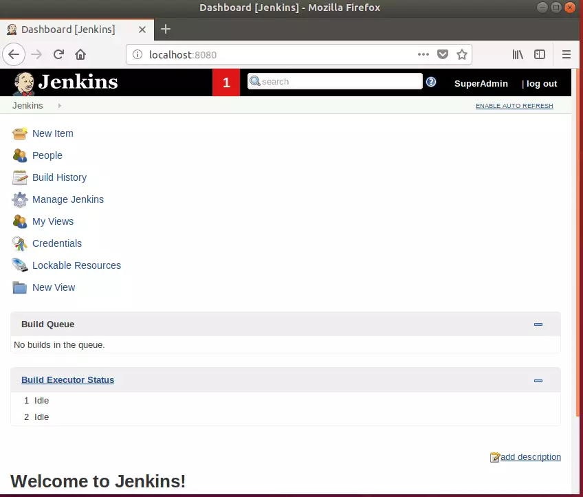 Ubuntu setu install Jenkins