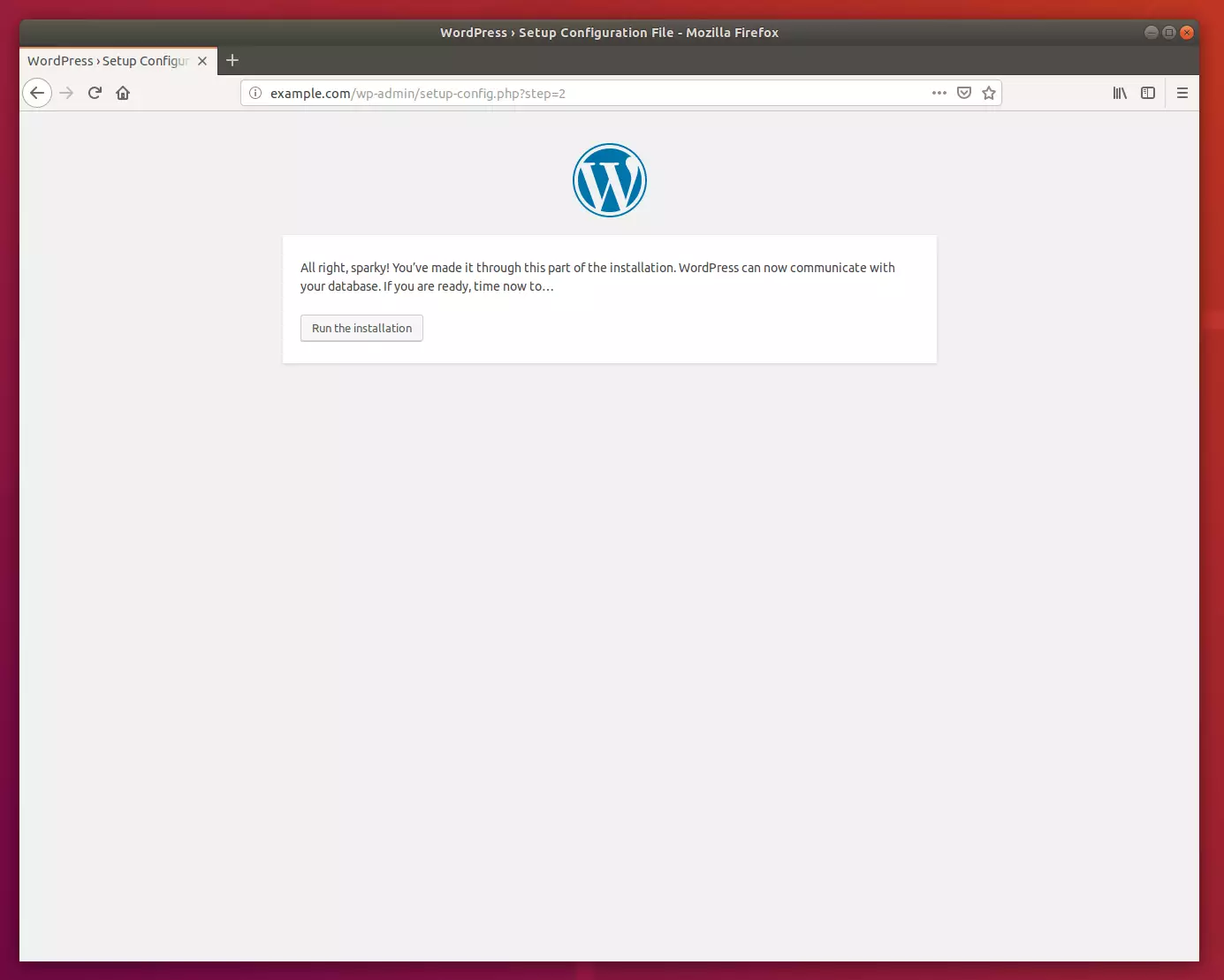 WordPress Ubuntu Installation