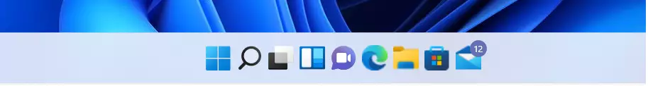 windows 11 taskbar icons increased