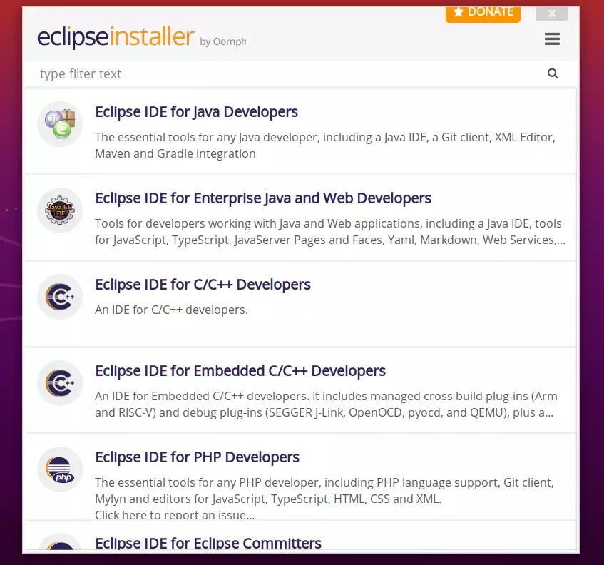 install eclipse on ubuntu via installer
